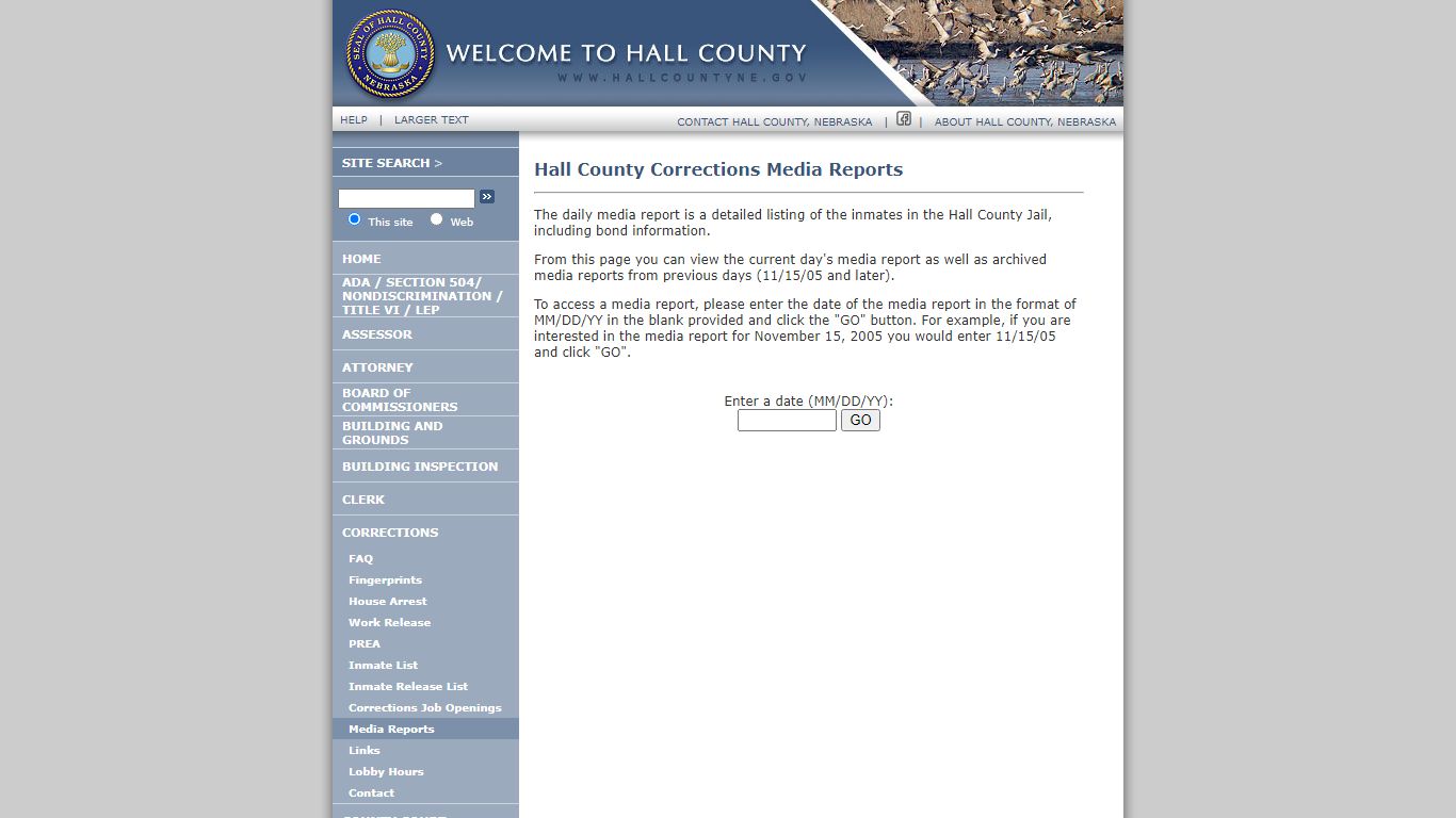 Hall County Corrections Media Reports - Hall County, Nebraska